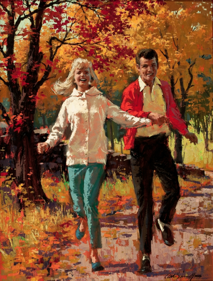 Arthur Sarnoff - Couple In The Autumn Woods