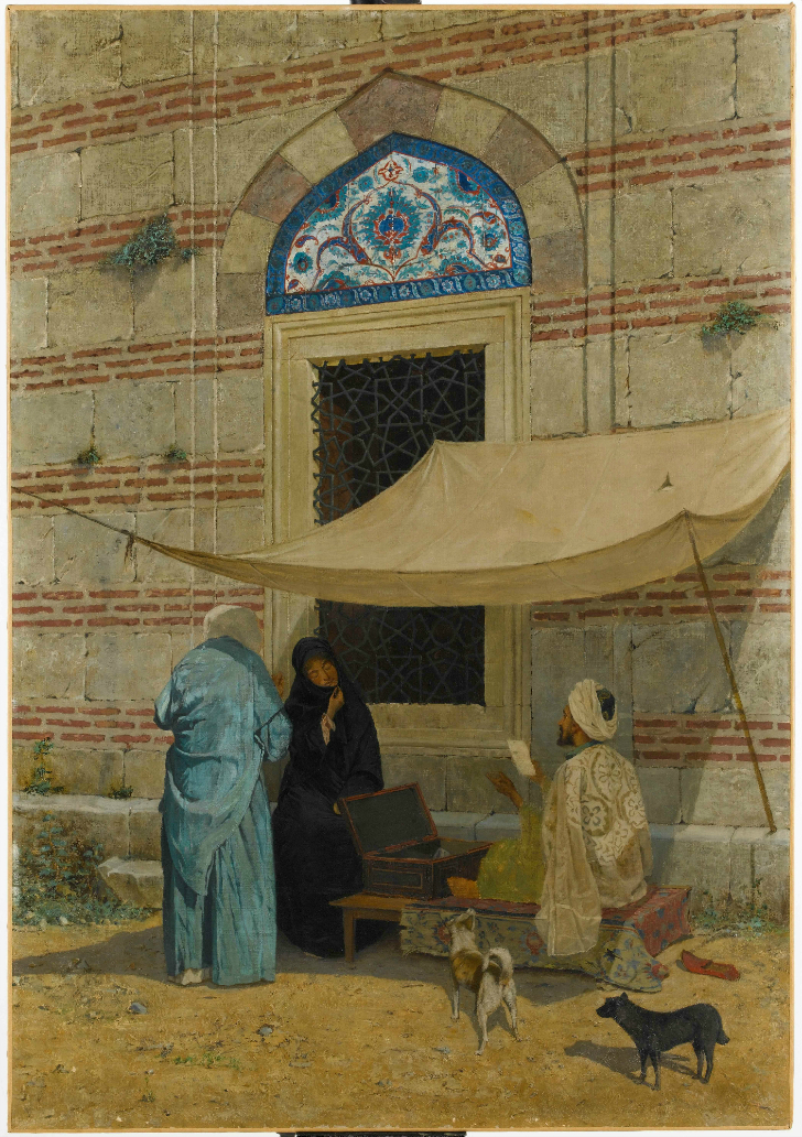 osman hamdi bey cami önünde arzuhalci