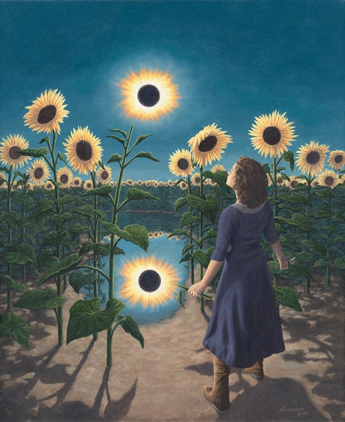 rob gonsalves, flower eclipse, rob gonsalves resimleri, büyülü gerçekçilik