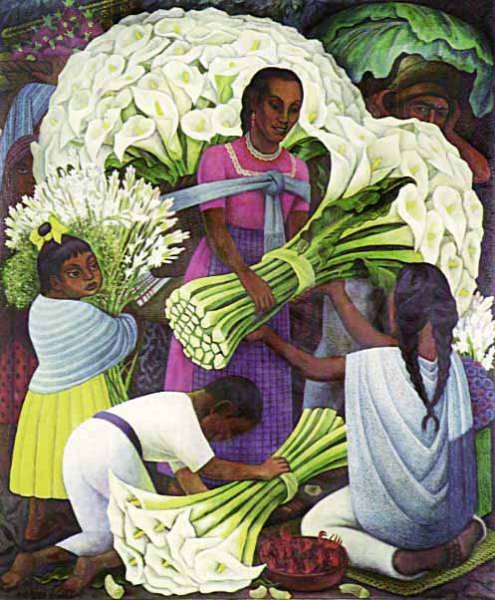 Diego Rivera, Flower Vendor