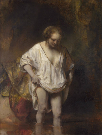 Rembrandt-Woman-Bathing-In-A-Stream-1654-Hendrickje-Stoffels