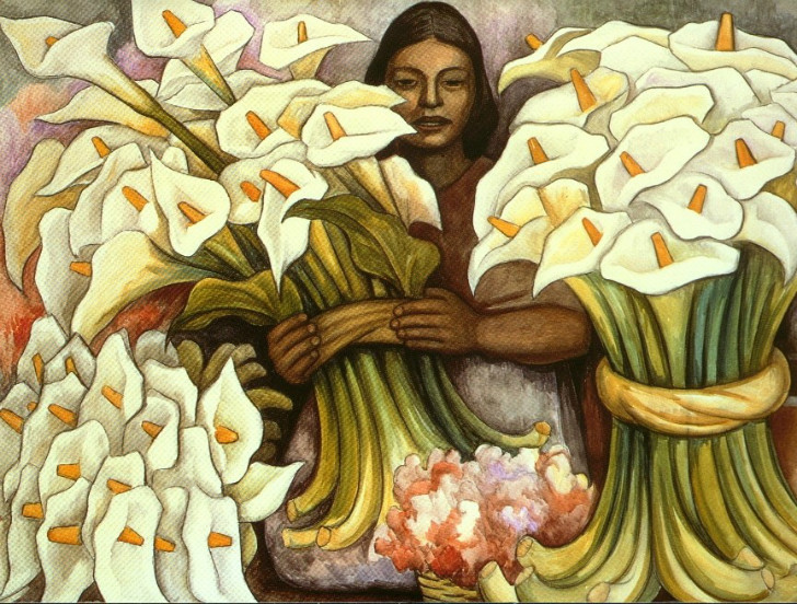Diego Rivera, Vendedora De Alcatraces