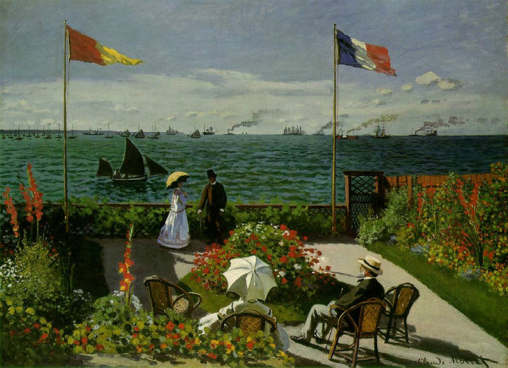 Claude Monet - Sainte-Adresse'te Teras