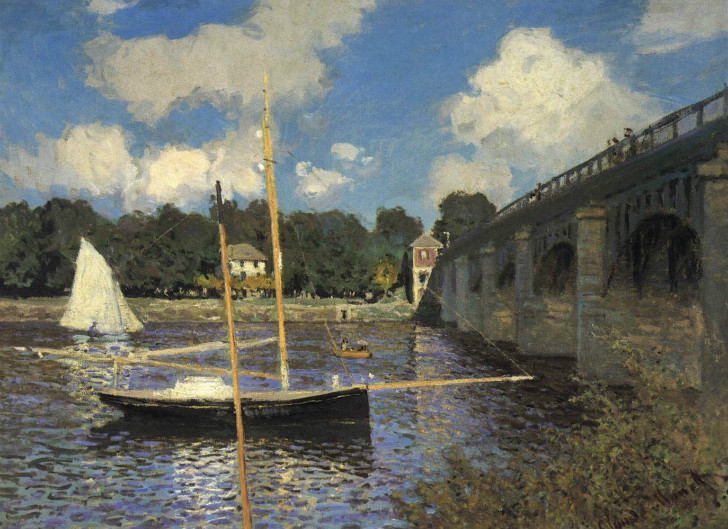 Claude Monet - The Road Bridge at Argenteuil