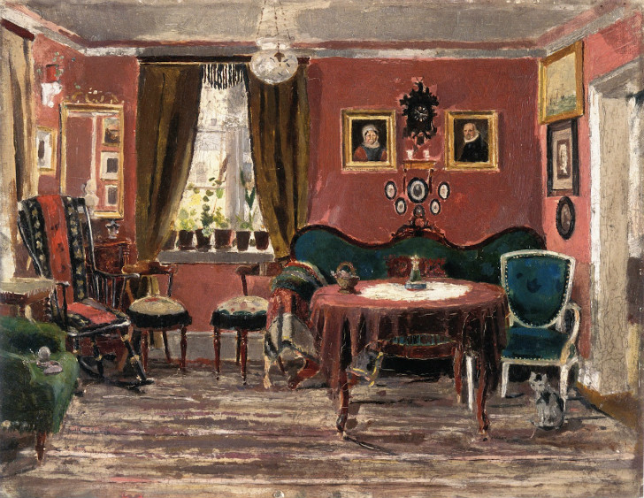 Edvard Munch - The Living-Room of the Misses Munch in Pilestredet 61