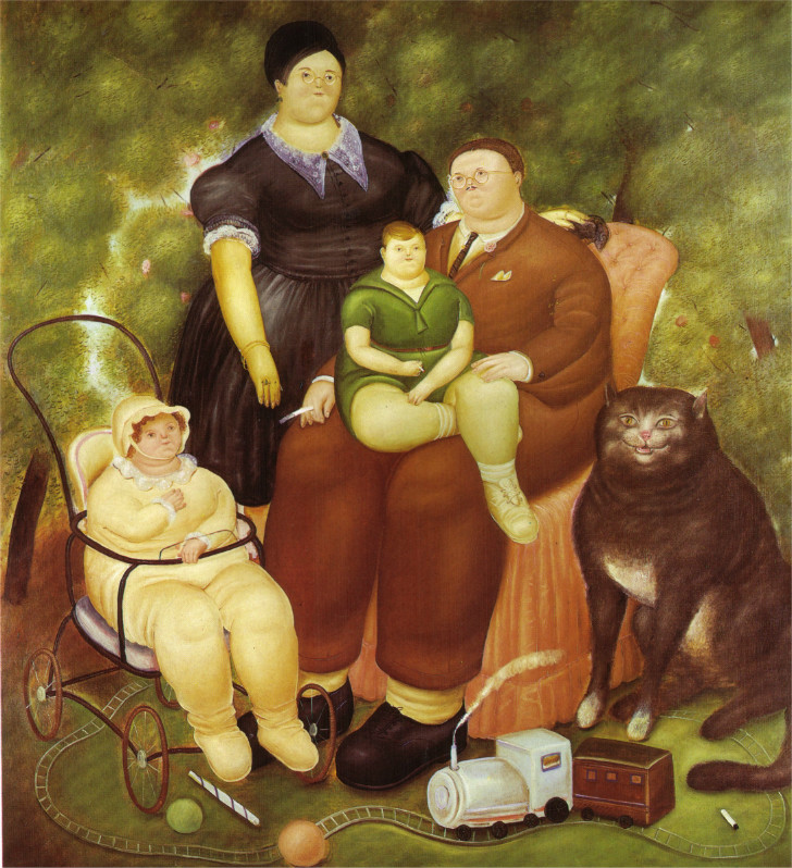 Fernando Botero - Family Scene