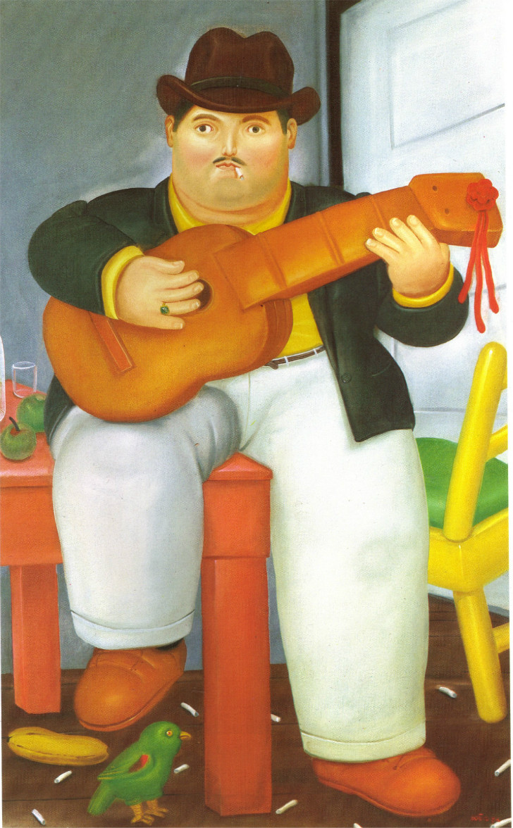 Fernando Botero - Man With A Guitar
