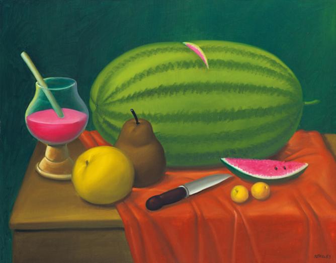 Fernando Botero - Still Life With Fruits