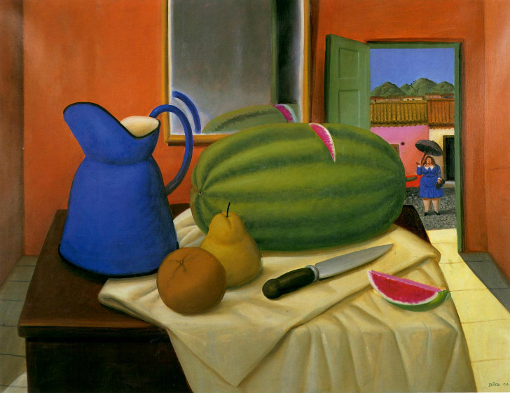 Fernando Botero - Still Life With Watermelon