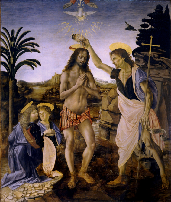 Leonardo da Vinci, The Baptism of Christ