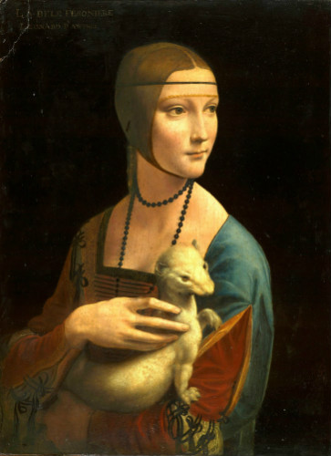 The Lady with an Ermine, leonardo da vinci tabloları