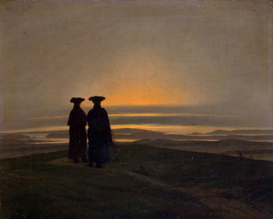 Caspar David Friedrich, Sunset, 1835