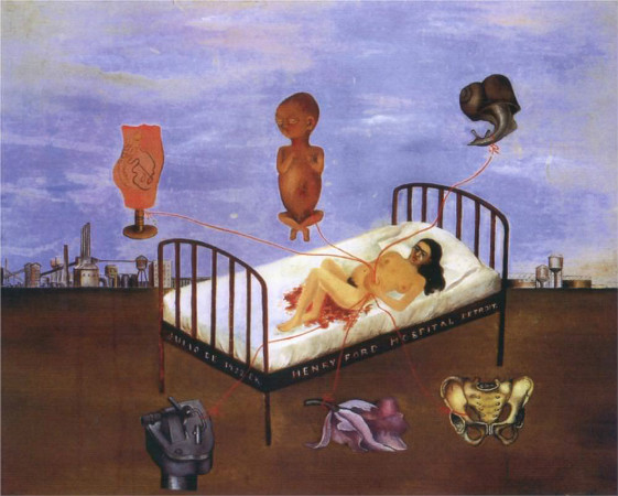 frida kahlo - henry ford hastanesi tablo