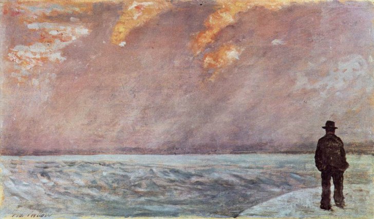 Giovanni Fattori, Sunset At Sea, 1895