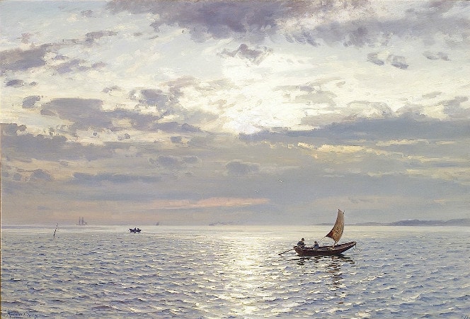 Amaldus Clarin Nielsen, Evening Seascape, 1899