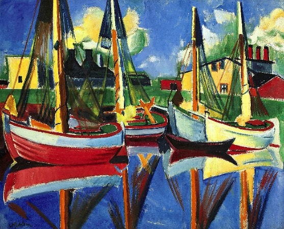 Max Pechstein - Fishing Boats