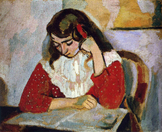 Henri Matisse - The Reader, Marguerite Matisse, 1906