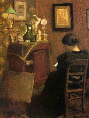 Henri Matisse - Woman Reading, 1894