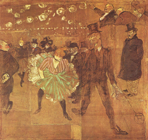 La danse au Moulin Rouge, 1895
