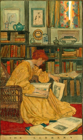 Elizabeth Shippen Green, The Library, 1905