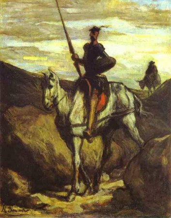 Honore Daumier, Don Quixote In The Mountains, 1850.2