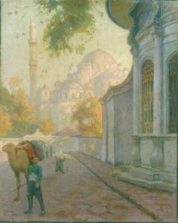 Naksidil Sultan Sebili onunden Fatih Camii, huseyin avni lifij