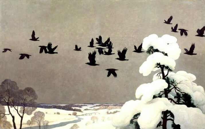 Newell Convers Wyeth, Crows in Winter