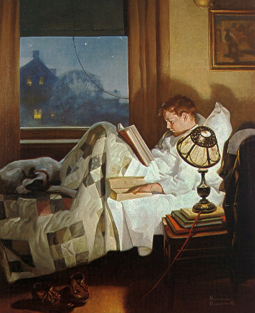 Norman Rockwell, Crackers in Bed
