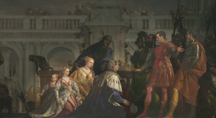 Paolo Veronese, Buyuk iskender onunde Darius Ailesi (1565 - 1570)