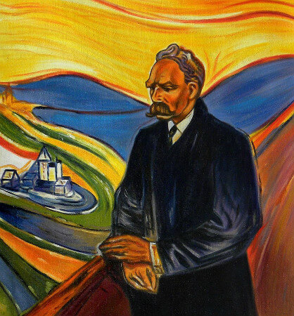 Portrait of Friedrich Nietzsche, Edvard Munch, 1906