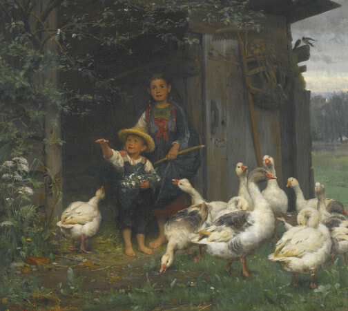Wilhelm Schutze, Feeding The Geese