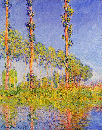 Claude Monet, Three Poplar Trees in The Autumn,1891