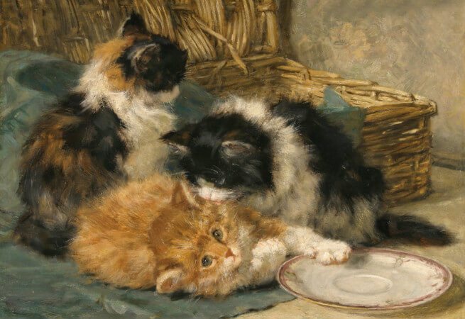 Henriette Ronner-Knip, Kittens At Play