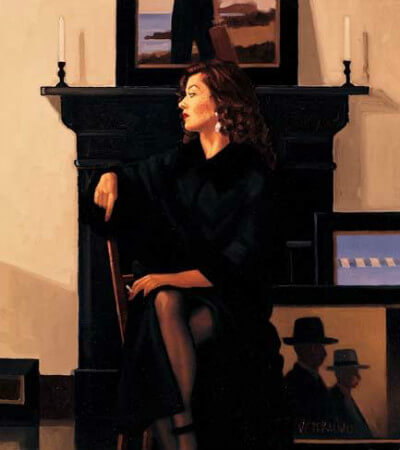 Jack Vettriano, Model in Black