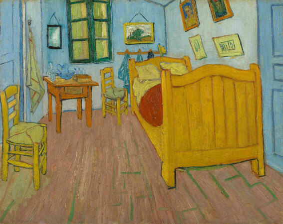 van gogh, the bedroom, 1888