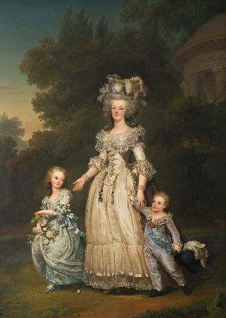Adolf Ulrik Wertmuller, Queen Marie Antoinette of France and Two of Her Children, 1785