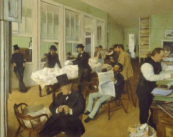 Edgar Degas - A Cotton  Office in New Orleans