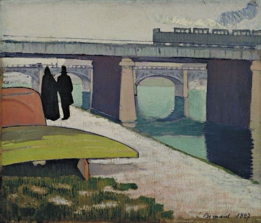 Emile Bernard, iron Bridges at Asnieres, 1887