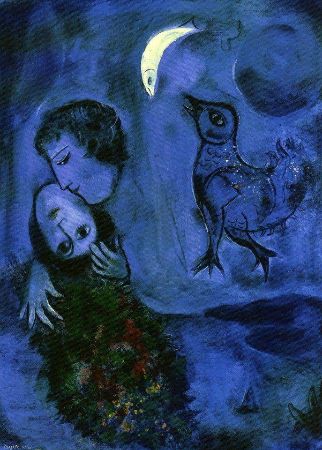 Marc Chagall, Paysage Bleu (Blue Landscape), 1949