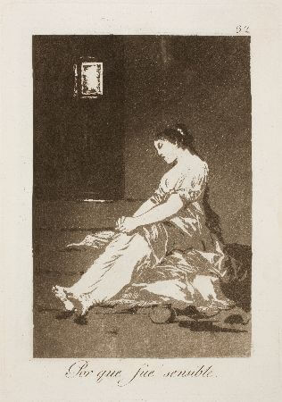 Francisco Goya, Capricho 32, Porque fue sensible