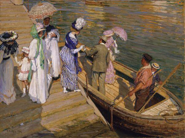 Emanuel Phillips Fox, The Ferry, 1911