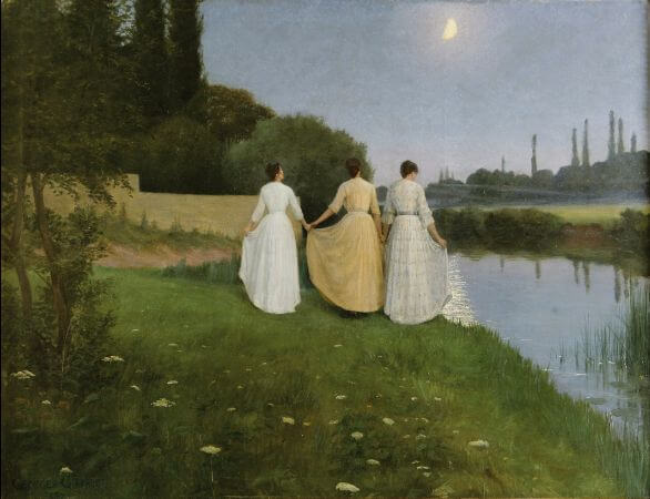 Georges-Marie-Julien Girardot, Courtesy To The Moon, Twilight, 1890