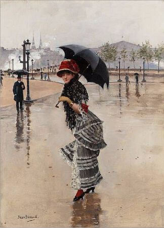 Jean Beraud, Parisienne un jour de pluie, 1890