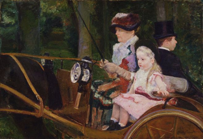 Mary Cassatt, A Woman And Child In The Driving Seat, 1881