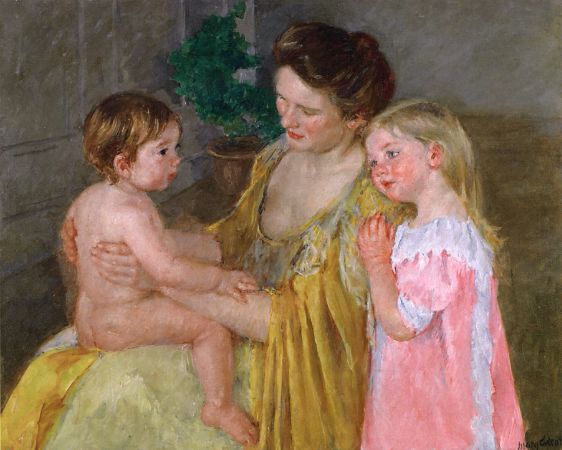 Mary Cassatt, Mother and Two Child, 1906