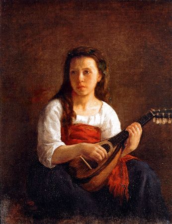 Mary Cassatt, The Mandolin Player, 1868