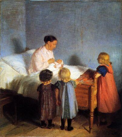 Anna Ancher, Baby Brother, 1905