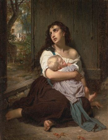 Hugues Merle, L'abandonnee, 1872