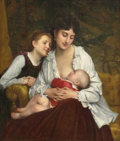 Leon-Jean-Basile Perrault, Motherly Love, 1872