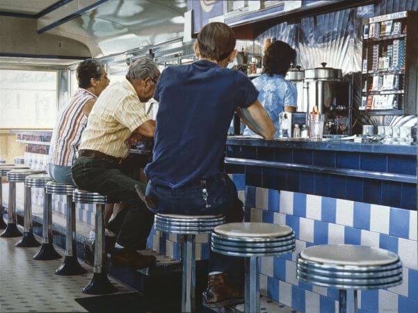 Ralph Goings, Tiled Lunch Counter, 1979